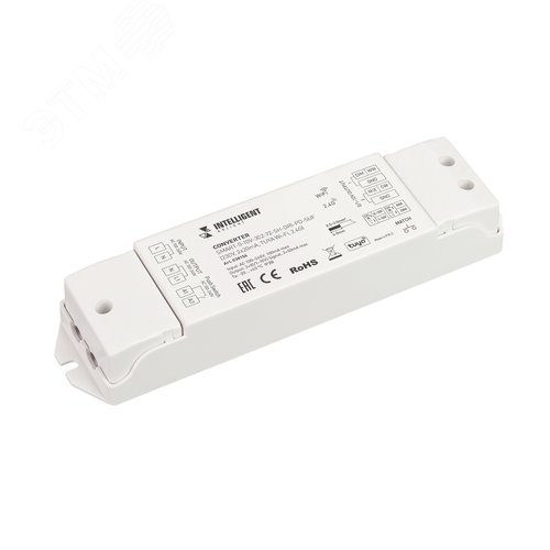 Конвертер 230 V 2x20 mA TUYA Wi-Fi 2.4G IARL IP20 пластик 5 лет SMART-0-10V-302-72-SH-DRI-PD-SUF INTELLIGENT