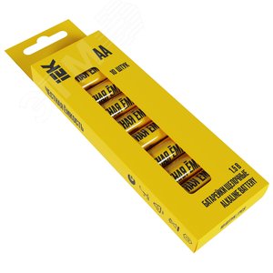 Батарейка щелочная Alkaline LR06/AA (10шт/бокс) IEK