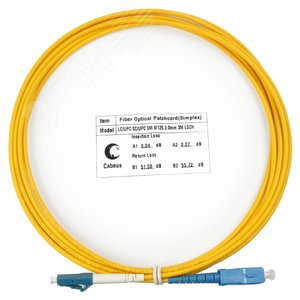 Патч-корд оптический simplex 3м LC-SC 9/125 sm LSZH