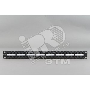 Патч-панель высокой плотности 19 1U 48 портов RJ-45 категория 5e Dual IDC