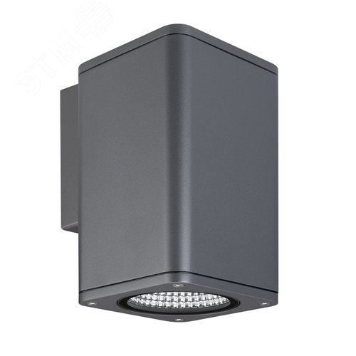 Светильник LGD-EVO-WALL-S100x100-12W Warm3000 (GR, 44 deg, 230 В) (IP54 Металл, 3 года)