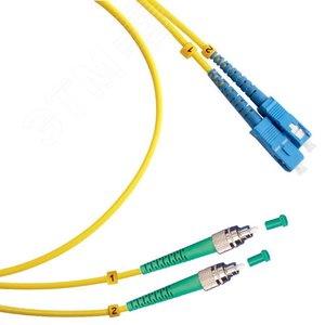 Патч-корд оптический duplex 2м FC/APC-SC/UPC 9/125 sm LSZH