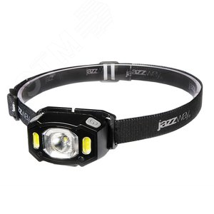 Фонарь налобный 5Вт LED + 2 x RED SMD ABS-пластик нейлон 5 режимов работы управление жестами дальность до 65м заряд microUSB в комплекте IP54