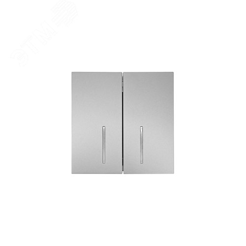 ZIMA Выключатель 2-кл. с подсветкой, 10А, механизм, серый матовый Lezard 704-7488-112QC