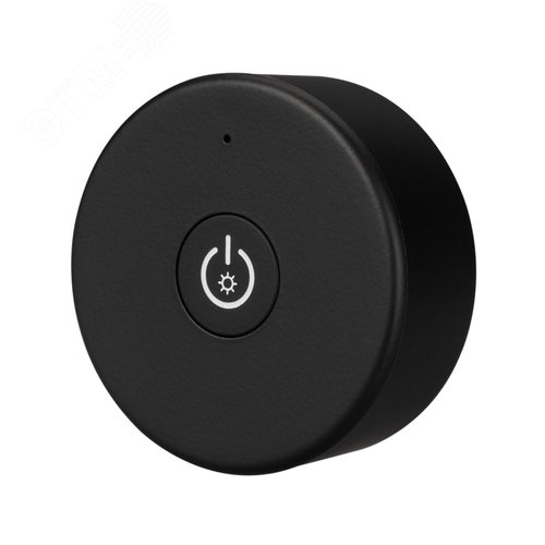 Панель Knob SMART-P87-DIM Black 3V, 1 зона, 2.4G ARL, IP20 пластик, 5 лет