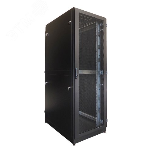 Шкаф серверный напольный 42U 800х1000 дверь перфорированная, задние двойные перфорированные