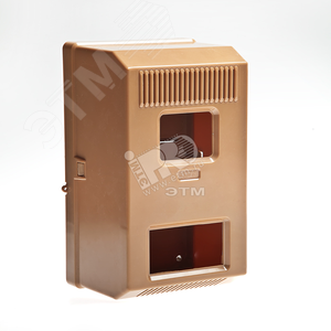 Корпус щитка квартирного для индукционного счетчика коричневый IP30