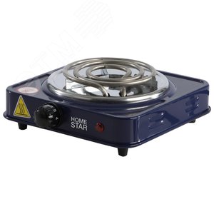 Электроплитка HS-1103, нагревательный ТЭН, цвет сапфир