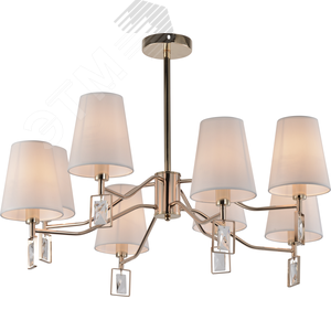Люстра Cristal 2095-308 8 х Е14 40 Вт классика Rivoli (Б0062117)