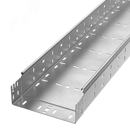 Лоток перфорированный Профи INOX (AISI 304) 200х80x3000 (1,0 мм) (6 м/уп)