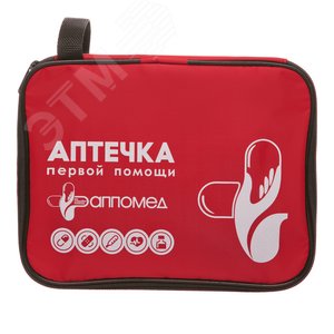 Аптечка для оказания первой помощи пострадавшиим в ДТП по пр. 260н (автомобильная), сумка 01282