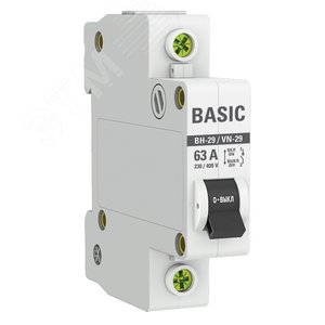 Выключатель нагрузки 1P 63А ВН-29 Basic