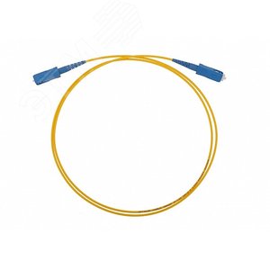 Патч-корд оптический ШОС-2SM/2.0 мм-SC/UPC-SC/UPC-1.0 м Желтый
