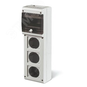 Корпус 6 модулей 3 поста с основанием 70х87мм