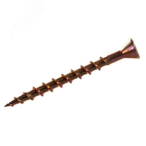 Саморез по дереву HOBAU 4.2x45 финишный потайная голова желтопассивированный (45 шт.)