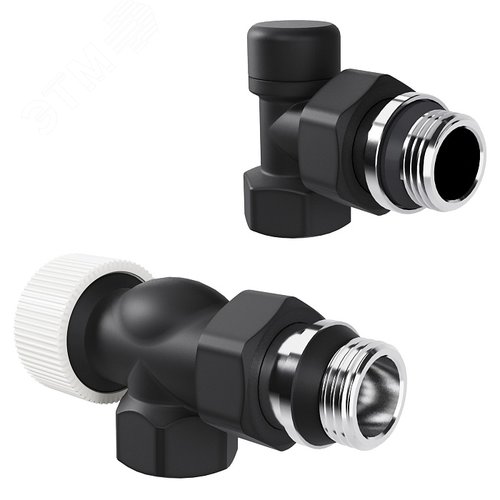 "Набор термостатический осевой Royal Thermo Design 1/2""М30х1,5 (Черный)"