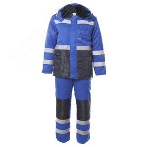 Костюм АЛДАН куртка п-к васильковый с черным 48-50 96-100-170-176