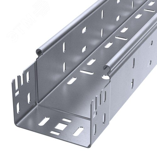 Лоток перфорированный Профи INOX (AISI 316) 100х80x6000 (1,2 мм) (12 м/уп)