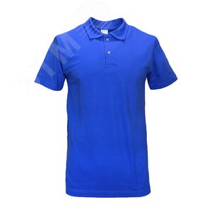 Рубашка поло с коротким рукавом, цвет василек, 2XL (р.54)