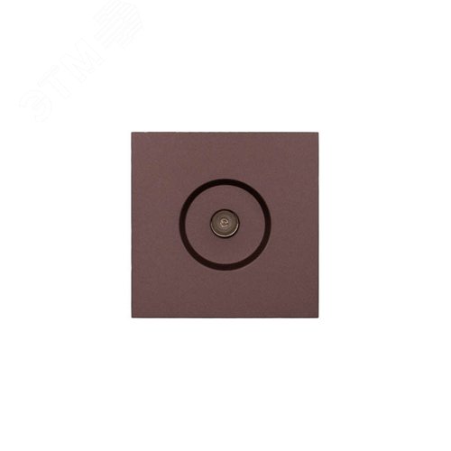 ZIMA Розетка ТВ оконечная, механизм, шоколад Lezard 704-7388-130