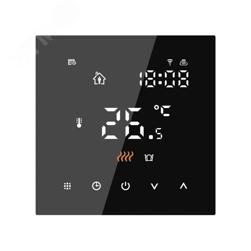 Терморегулятор Русское тепло с датчиком сенсорный Wi-Fi ТР-505 черный