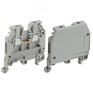 Клемма ЗНИ-2.5 мм.кв. серая без маркировки