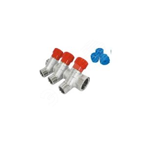 Коллектор резьбовой с вентилями ВМ 3/4x3/4x1/2x3