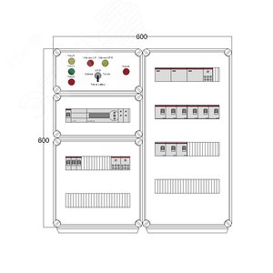 Щит управления электрообогревом HS 9x2700 D850 (в комплекте с терморегулятором)