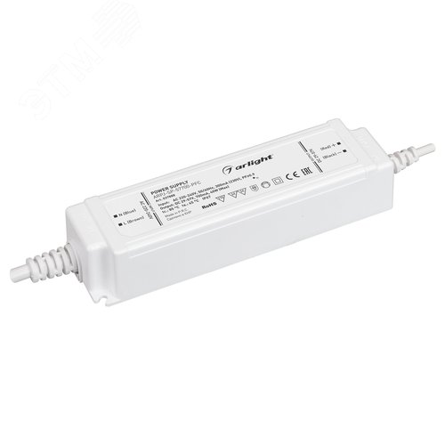 Блок питания ARPJ-SP-57700-PFC (40W, 29-57V, 0.7A) (IP67 Пластик, 5 лет)