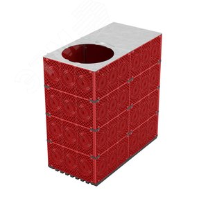 Кабельный колодец связи (ККС) пластиковый для кабельной канализации, 1500х750х1500 мм, под разгрузочную плиту