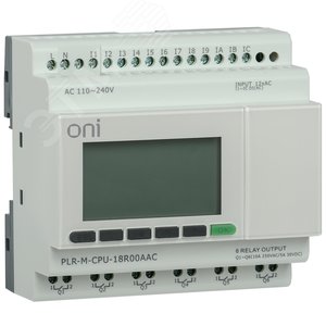Модуль микро ПЛК PLR-M. CPU DI12/DO06(R) 220В AC