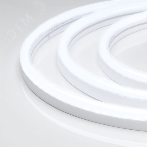 Лента светодиодная герметичная MOONLIGHT-SIDE-X336-12x24mm 230V White6500 (11 W/m, IP65, 50m, wire x1) (ARL, Грибовидная форма, 336 LED/m)