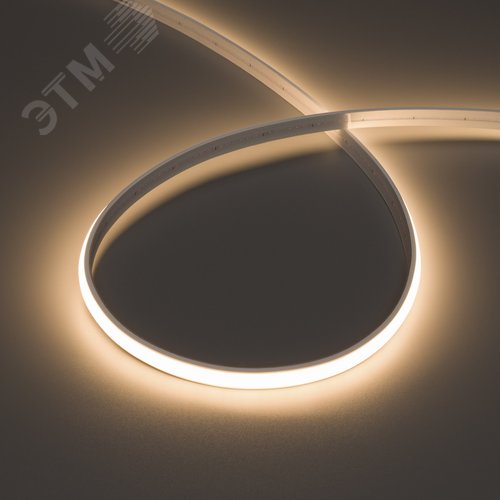 Лента герметичная MOONLIGHT-TOP-M280-10x5mm 24V Warm3000 15 W/m, IP65, 5m, wire x1, вывод кабеля прямой