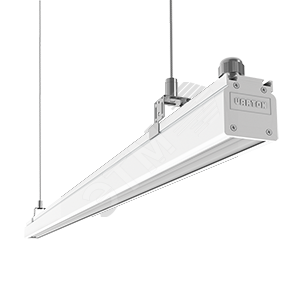 Светильник светодиодный Mercury Mall IP54 740x54x58мм опал 30W 4000К белый RAL9003