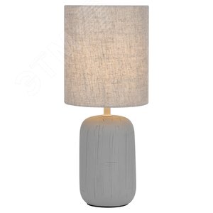 Лампа настольная Ramona 7041-502 1 х Е14 40 Вт керамика серая с абажуром