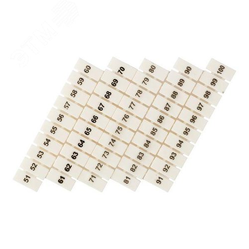 Маркеры для JXB-ST 1,5 с нумерацией 50-100 (100 шт.) PROxima