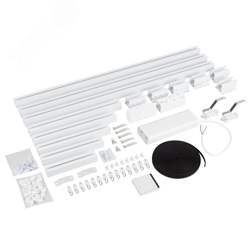 Карниз для штор с электроприводом ECK-IND-RF-4M, IP20, металл, 3 года