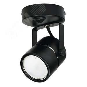 Светильник DLC-S612 GU10/B BLACK декоративный накладной серия Sotto Без лампы цоколь GU10 Выкл на корпусе Металл Черный TM Fametto