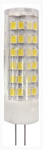 Лампа светодиодная LED 7 Вт 560Лм 2700К капсула теплый G4 170-265В LED JC-7W-220V-CER-827-G4 Standart