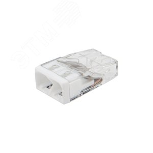 Экспресс-клемма СМК 2273-202, 2-проводная 0.5-2.5 кв мм, прозрачная 100шт, REXANT