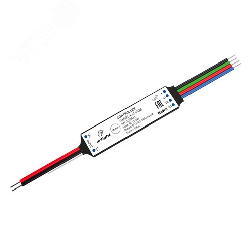 Контроллер SMART-K47-RGB (12-24V, 3x1A, 2.4G) (ARL, IP20 Пластик, 5 лет)