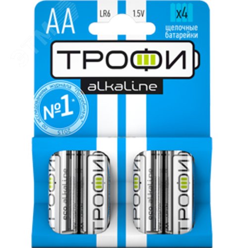 Батарейка Трофи LR6-4BL ENERGY POWER Alkaline (40/640/20480)