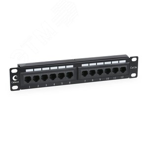 Патч-панель IDC 10, установочный размер 236 мм, 12 портов RJ-45, категория 5e, Dual IDC