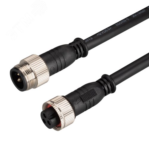 Коннектор питания ARL-LINE-3pin-1000-CON-MF (230V) (IP67 Пластик, 3 года)