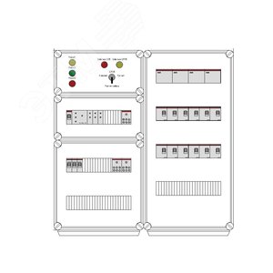 Щит управления электрообогревом HS 12x2700 D316 (в комплекте с терморегулятором и датчиком температуры)