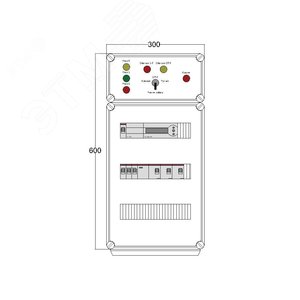 Щит управления электрообогревом DEVIBOX HR 3x4400 D850 (в комплекте с терморегулятором)