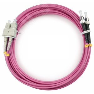 Патч-корд оптический duplex 25м SC-ST 50/125MM OM4 LSZH