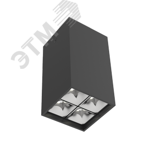 Светильник светодиодный ДПО-10Вт 4000К DL-Box Reflect Multi 24 град. черный