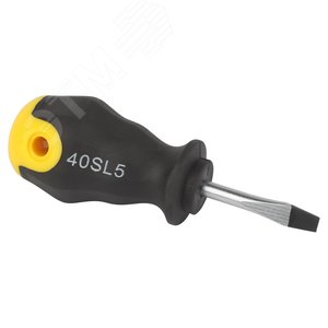 Отвертка шлицевая SL5х40 мм двухкомпонентная рукоятка