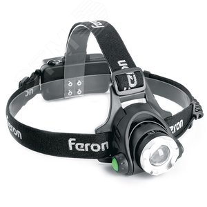 Фонарь светодиодный налобный аккумуляторный ZOOM 5w 2х18650 IP44 пластик алюминий